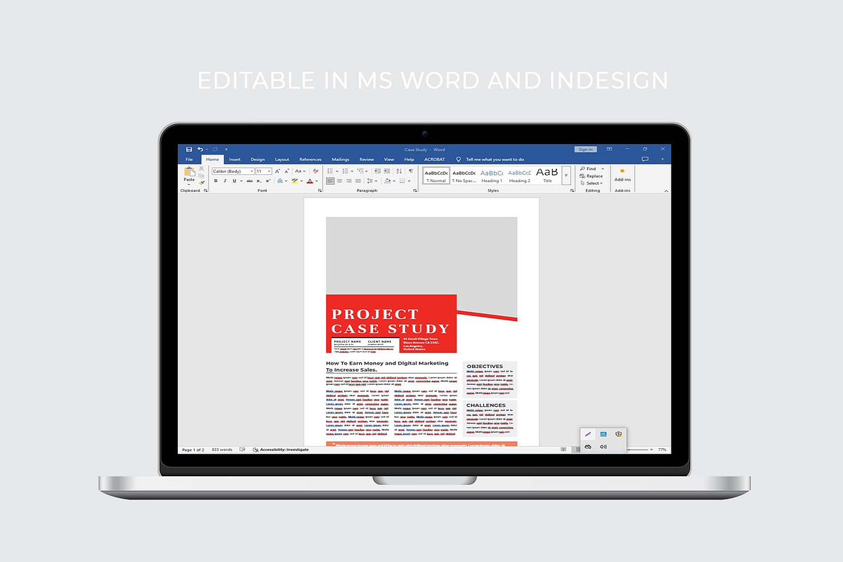 Case Study | MS Word & Indesign, a Flyer Template by design_hut (Photo 5 of 5)
