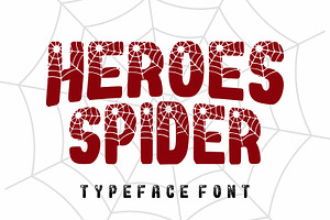 Heroes Spider, a Font by Limited.studio