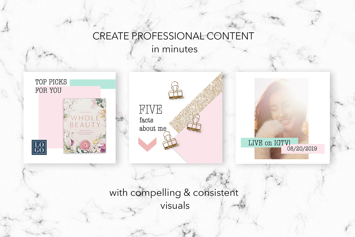 La Vie En Rose Instagram Puzzle feed, a Social Media Template by Instagram templates E.B. (Photo 4 of 4)