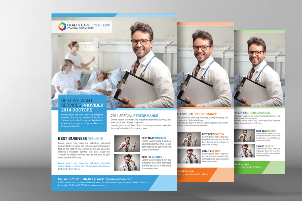 Health Care Flyer Template, a Flyer Template by graphicforest (Photo 2 of 3)