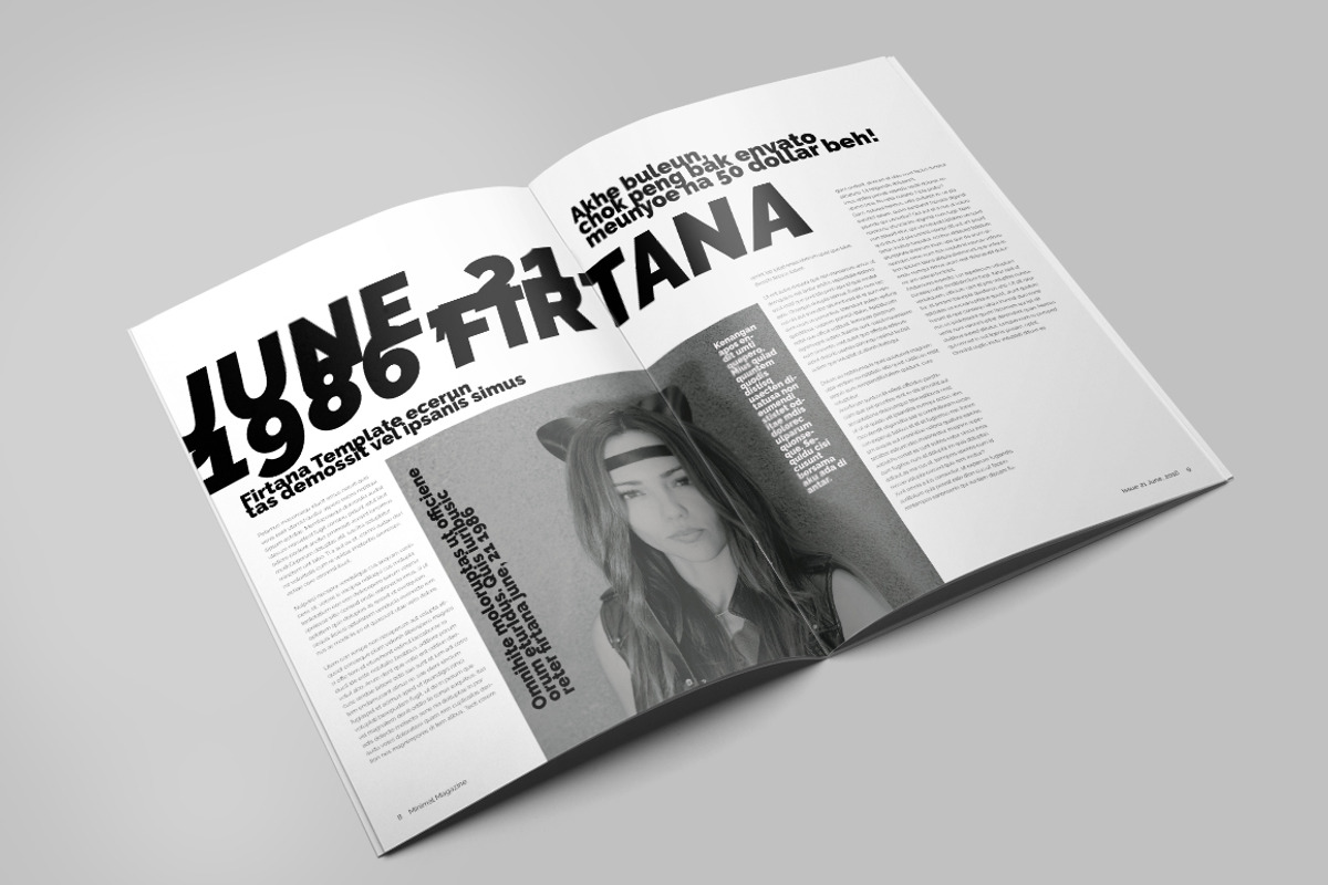 Minimal Magazine, a Magazine Template by Firtana (Photo 3 of 14)