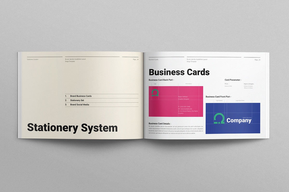 Brand Identity Guidelines Landscape, a Brochure Template by E-Type (Photo 6 of 8)