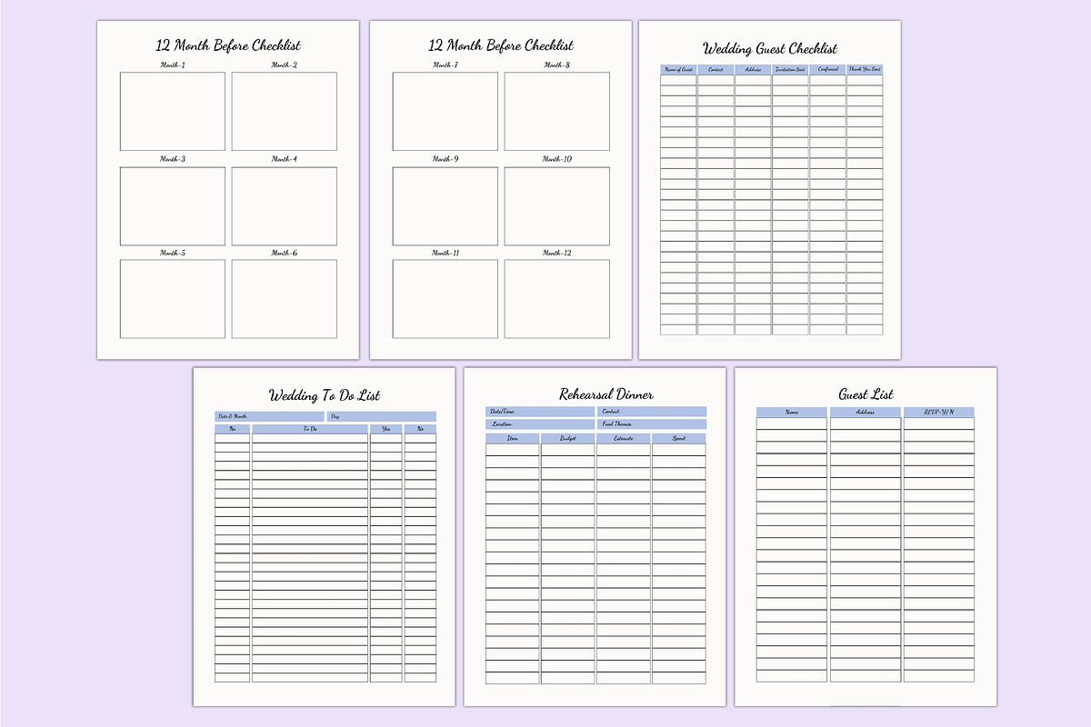 2025 Wedding Planner For Canva, a Stationery Template by Shumaya (Photo 4 of 5)