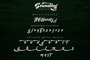 Sounding - Handlettering Script Font