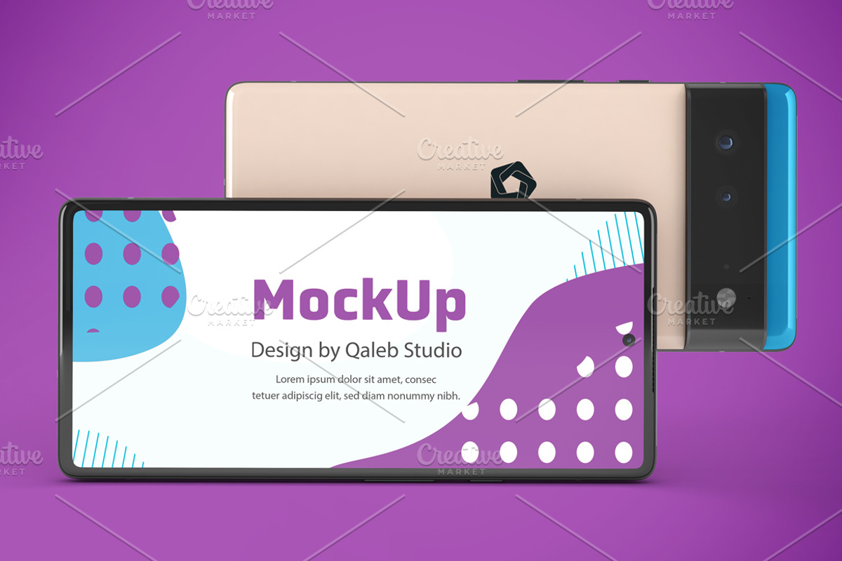 Pixel 6 Mockup, an Android Mockup by Qaleb Studio (Photo 7 of 13)