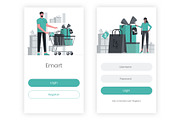 Emart -Grocery Shopping Adobe XD App, an UI Kit Template by themelove (Thumbnail 2 of 10)