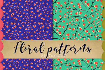 Season Floral patterns vector