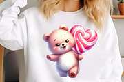 Cute Valentine Animal Clipart Bundle, an Illustration by SinaCreation (Thumbnail 5 of 11)