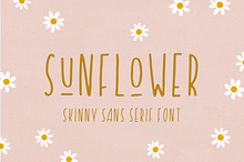 Sunflower - Skinny Sans Serif Font