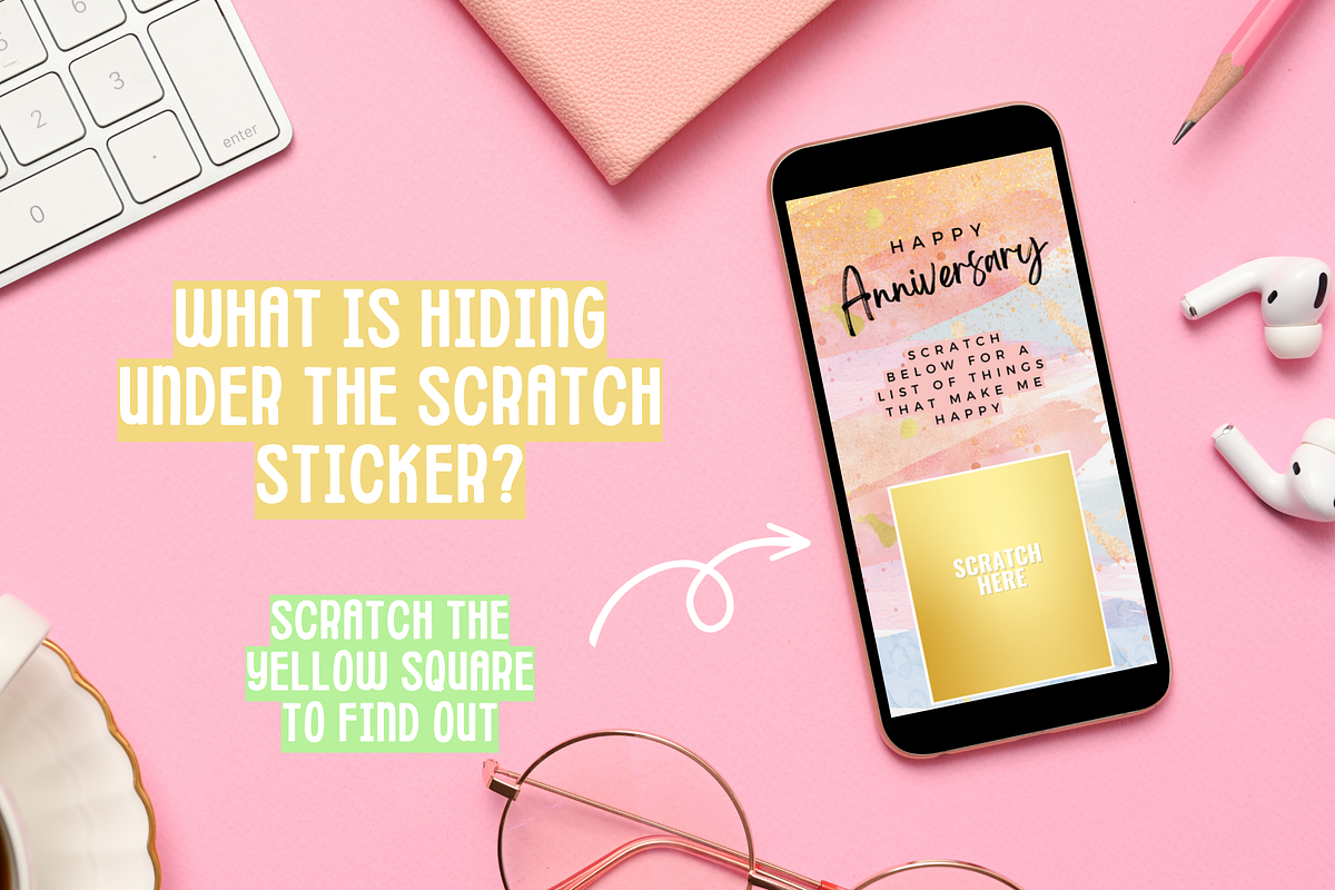 Anniversary Digital Scratch Card, an App Template by SunshineStudioBoutique (Photo 5 of 7)
