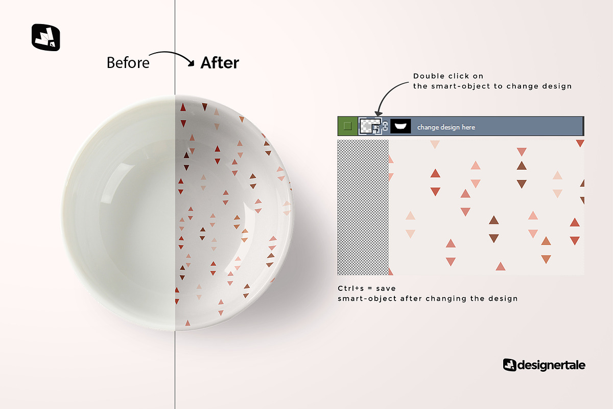 Top View Deep Ceramic Bowl Mockup, a Product Mockup by Designertale (Photo 2 of 11)