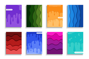 Set Of Creative Colorful Posters