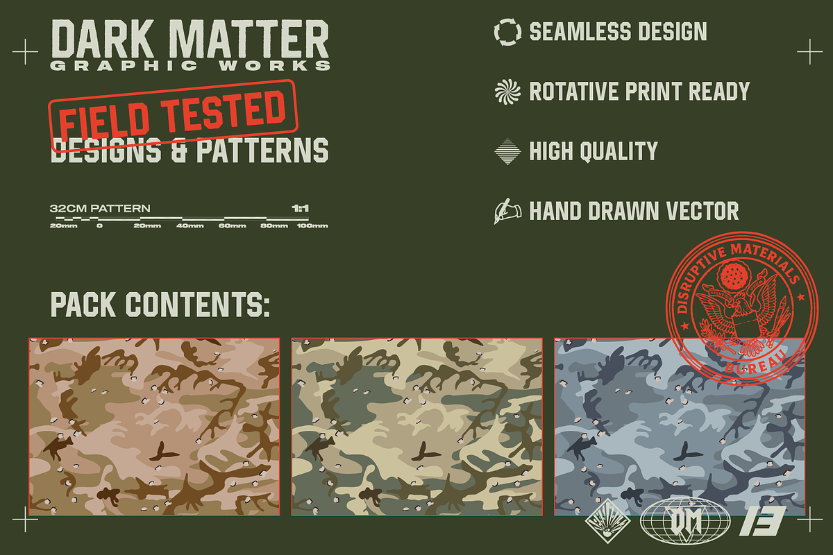D-STORM Camo Seamless Pattern, a Pattern Graphic by darkmatter_graphicworks (Photo 2 of 3)