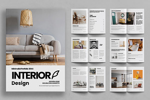 Interior Design Portfolio Brochure, a Brochure Template by ContestDesign