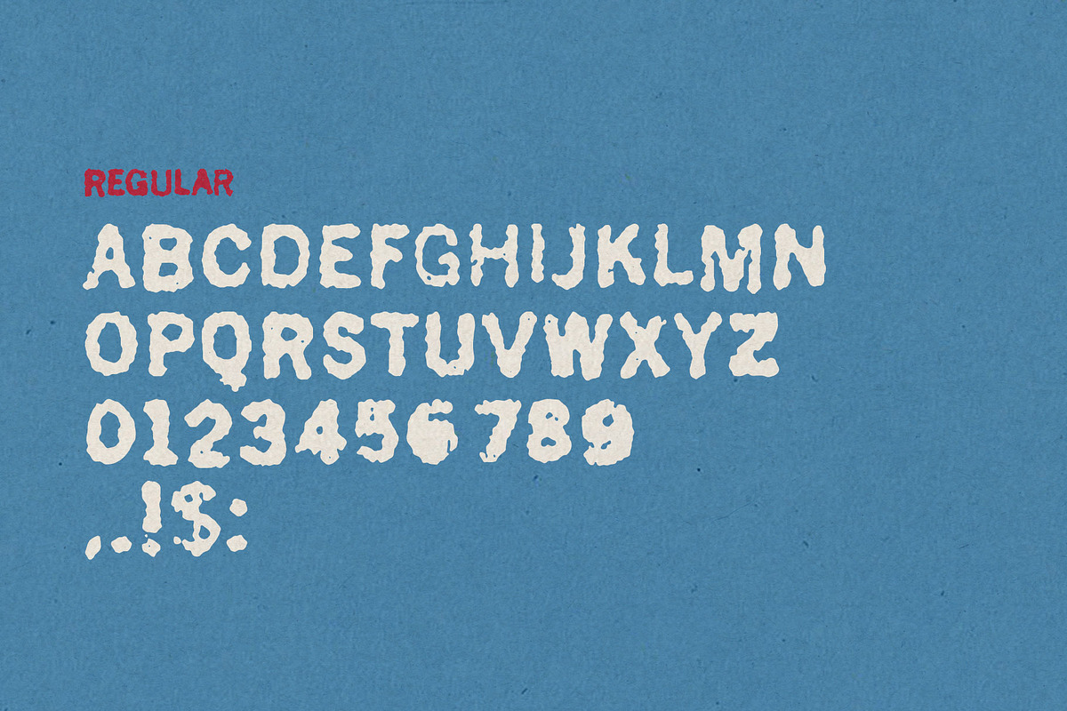 Back Page Ad Distressed Display Font, a Sans Serif Font by Sombrero Craft (Photo 4 of 5)