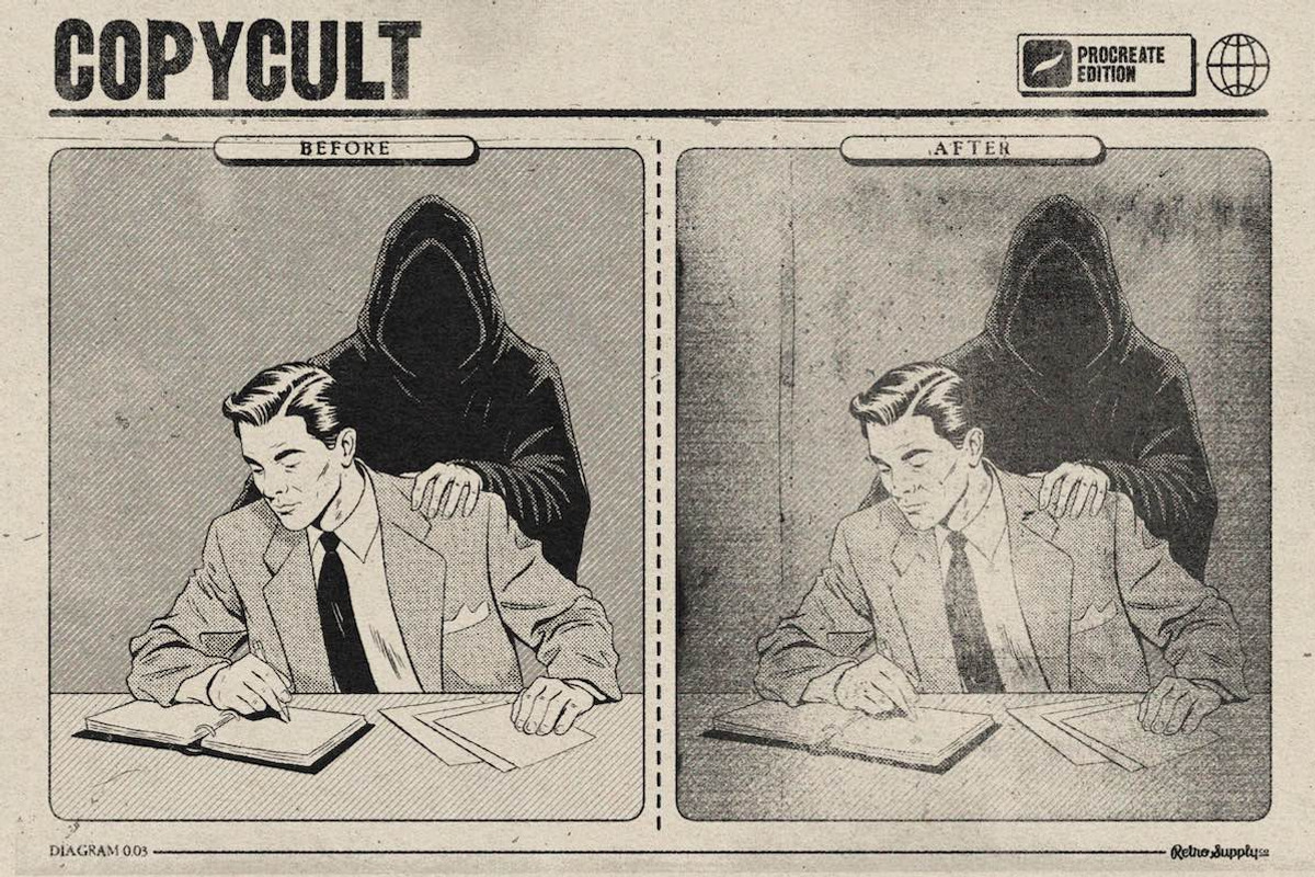 CopyCult for Procreate, a Brush Add-On by RetroSupply Co. (Photo 5 of 12)