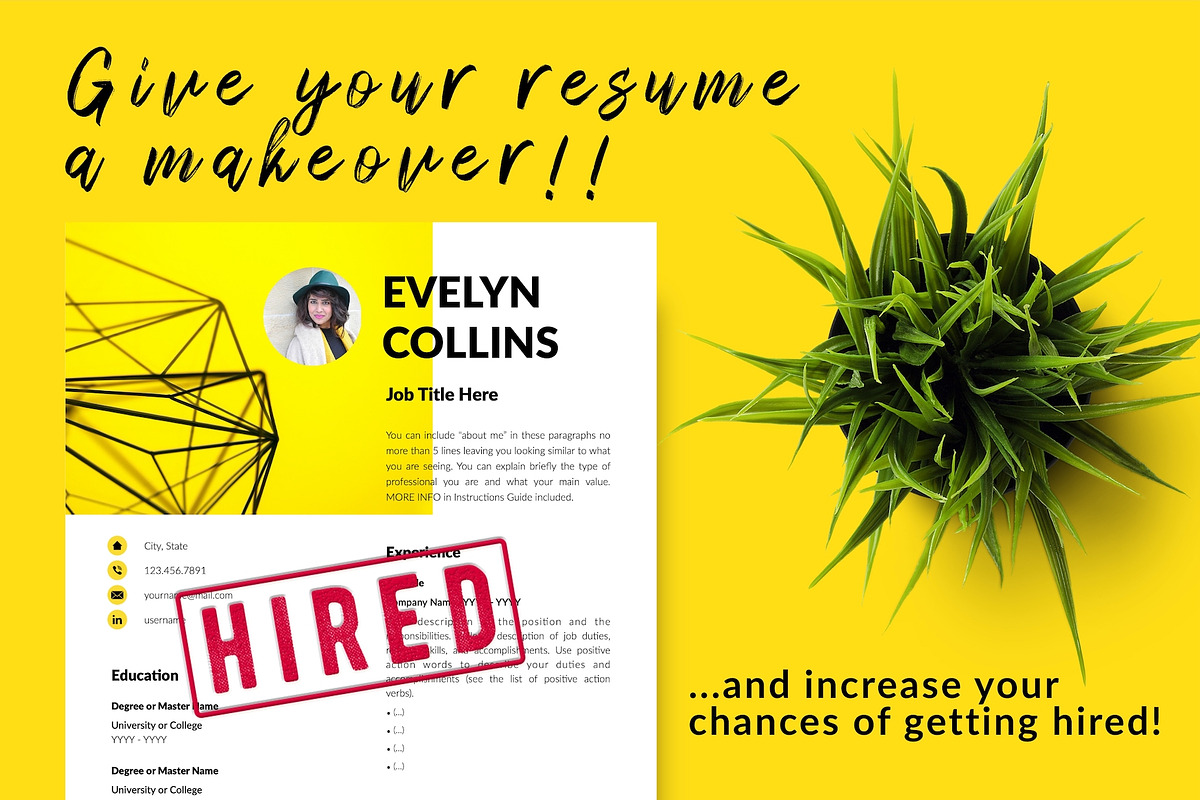 Modern Resume Bundle / CV - Evelyn, a Resume Template by Templates Design Co. (Photo 16 of 17)
