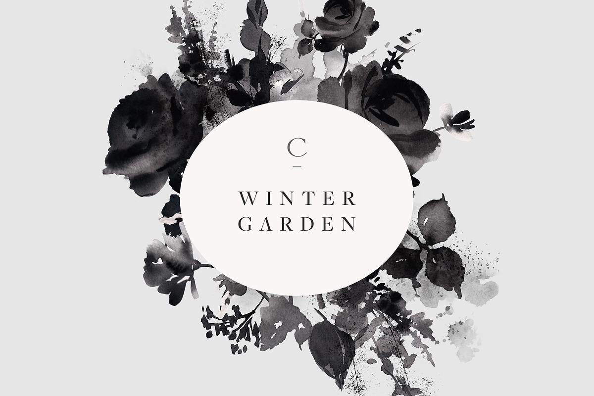 Winter Garden Clip Art, an Illustration by Create The Cut (Photo 7 of 14)