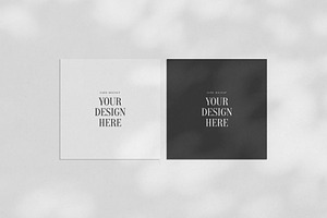 Paper Mockup Set 4 Square Card