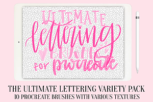 Procreate Lettering Brushes Bundle