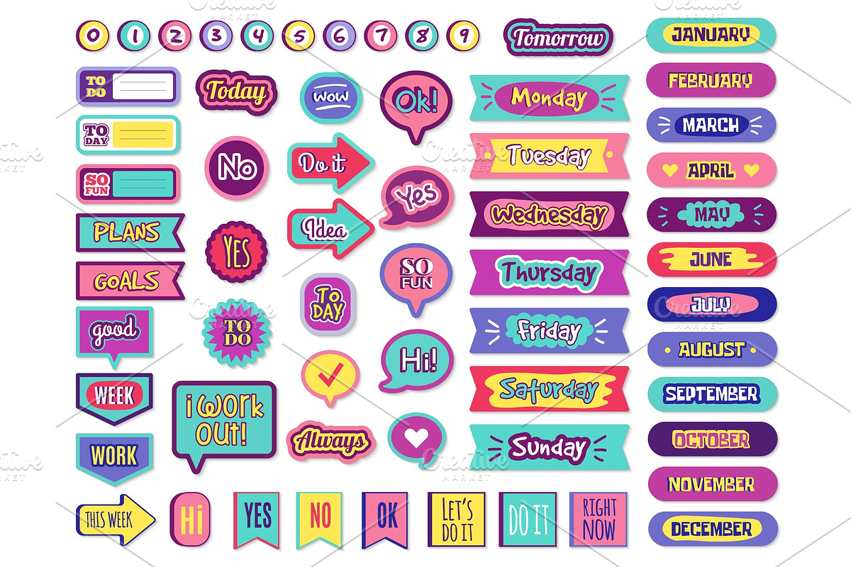 Notepad stickers. To do sticky for, a Background Graphic by Onyx