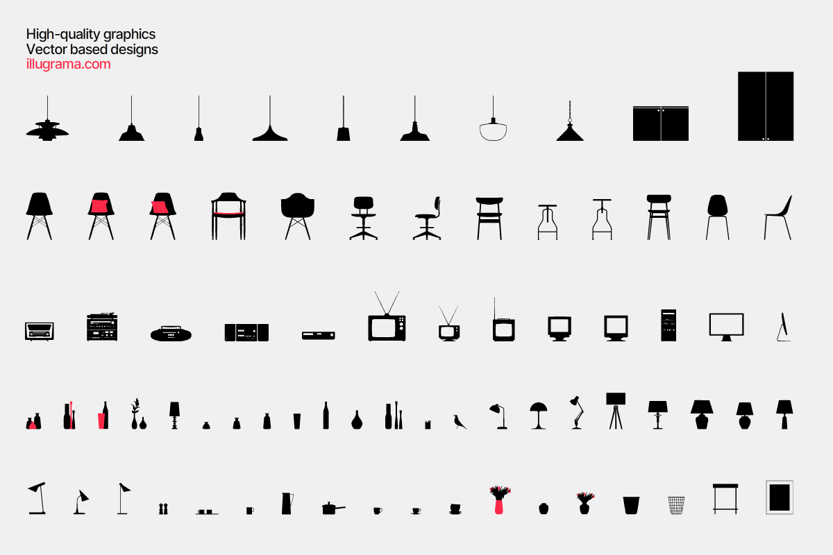 Furniture - Modern Graphics, a Decorative Illustration by illugrama (Photo 7 of 10)