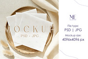 Cocktail Napkin Mockup, Paper Napkin, a Mockup by Mie Mockup Studio (Thumbnail 1 of 7)
