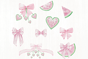 One in a Melon - watermelon and bows, an Illustration by Lolytop Studio (Thumbnail 2 of 6)