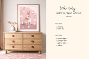 Girls Nursery Frame Mockup, a Household Mockup by Coco & Cub Studio (Thumbnail 3 of 5)