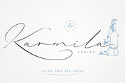 Karmila Script, a Script Font by Alcode (Thumbnail 9 of 10)
