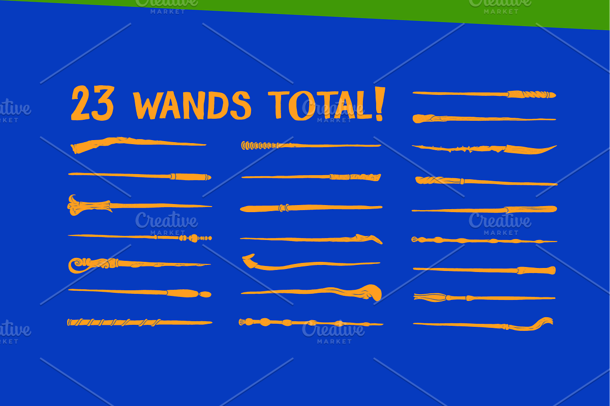 WIZARD Vector Wands, an Object Illustration by SUH-NY (Photo 4 of 5)