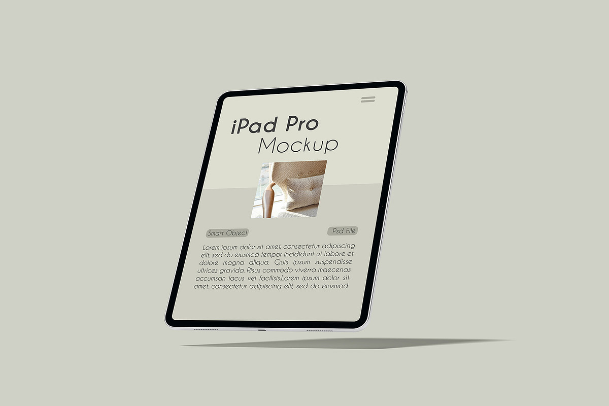 iPad Pro Mockup, an iPad Mockup by Graphicbars (Photo 2 of 25)