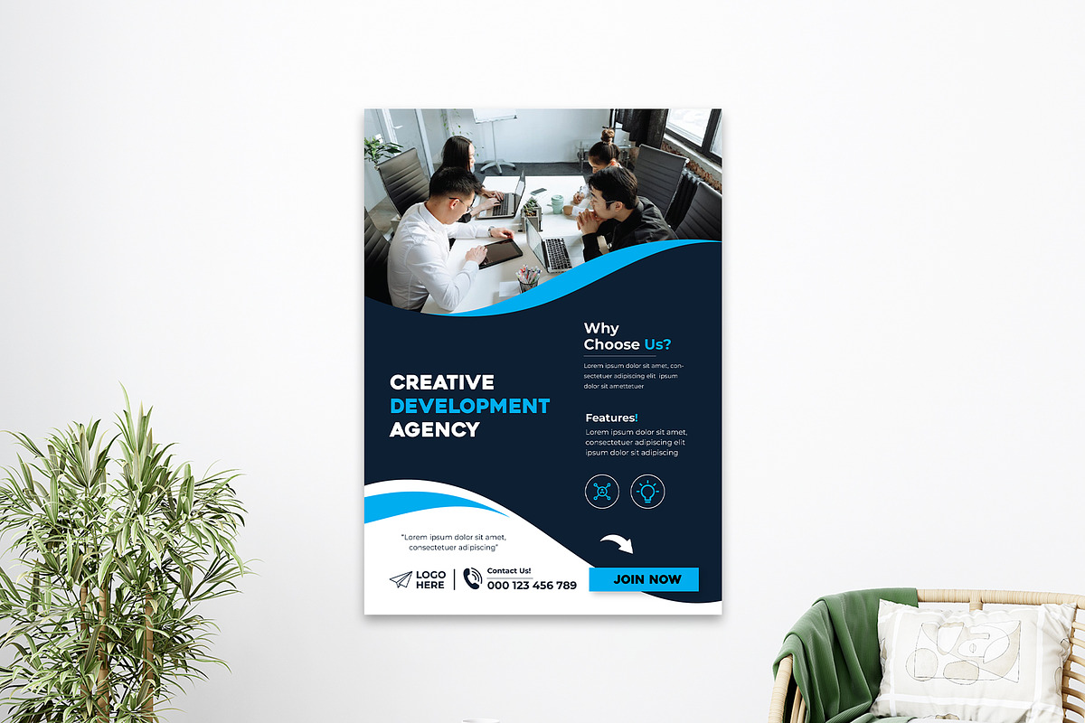 Creative Marketing Agency Flyer, a Flyer Template by Tahnix Creative (Photo 2 of 3)