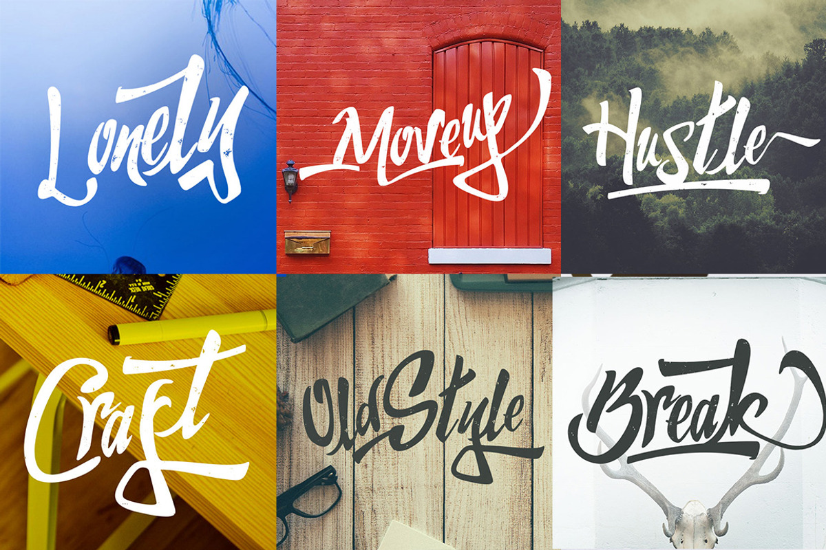 Humblle Rought - Font Duo + Extras preview 5