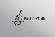 Bottle Talk Logo Message in a Bottle, a Branding & Logo Template by Art Studio Design (Thumbnail 1 of 3)