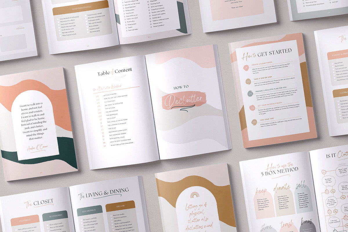 The Ultimate Declutter Workbook, a Magazine Template by Marigold Studios (Photo 7 of 13)