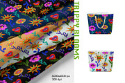 Trippy Blooms – Psychedelic Pattern, a Pattern Graphic by Alona Savchuk (Thumbnail 6 of 7)