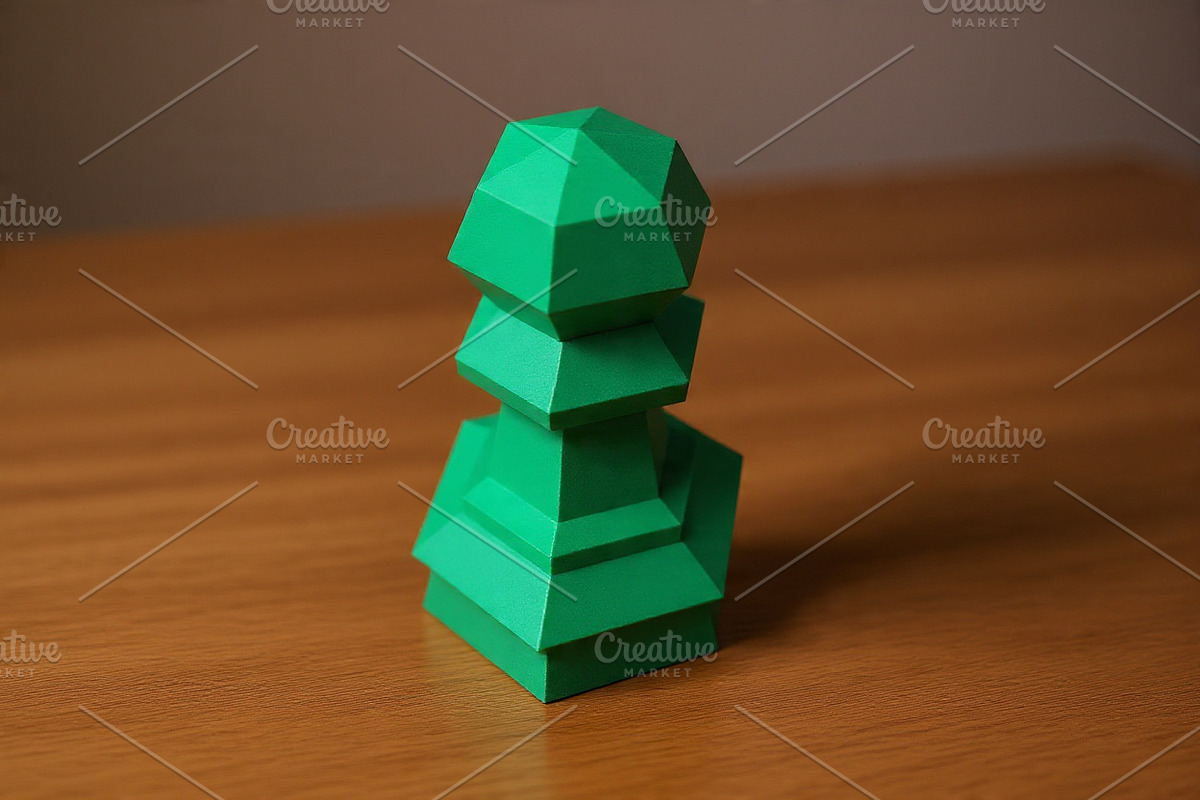 Chess Piece - 3d papercraft, a Card Template by PAPER amaze (Photo 3 of 3)