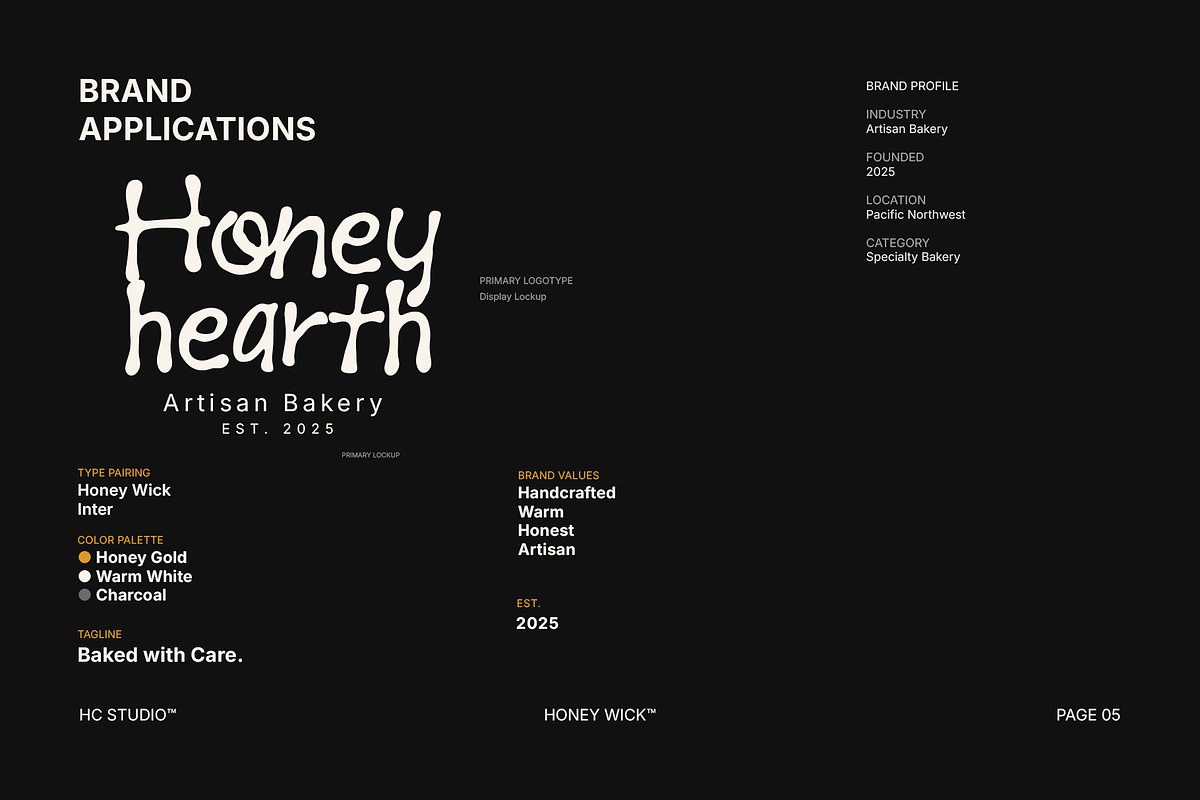Honey Wick - Handmade Display, a Handwritten Font by Hasbi Creative (Photo 5 of 10)