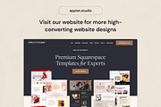 Squarespace Template: Modernist, a Squarespace Template by Applet Studio (Thumbnail 6 of 6)