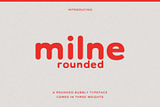 Milne Rounded - A Bold Sans Serif, a Sans Serif Font by Cassandra Cappello (Thumbnail 1 of 9)