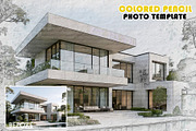 Colored Pencil Photo Template, an Action Add-On by 3d_model_tifotizi (Thumbnail 1 of 3)