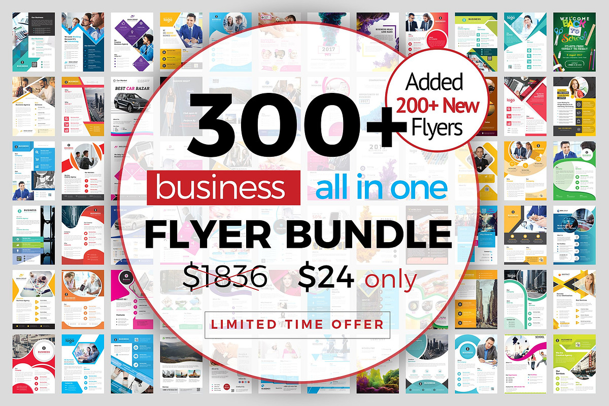 300+ Flyer Template Bundle 98% OFF, a Flyer Template by ZAAS (Photo 1 of 32)