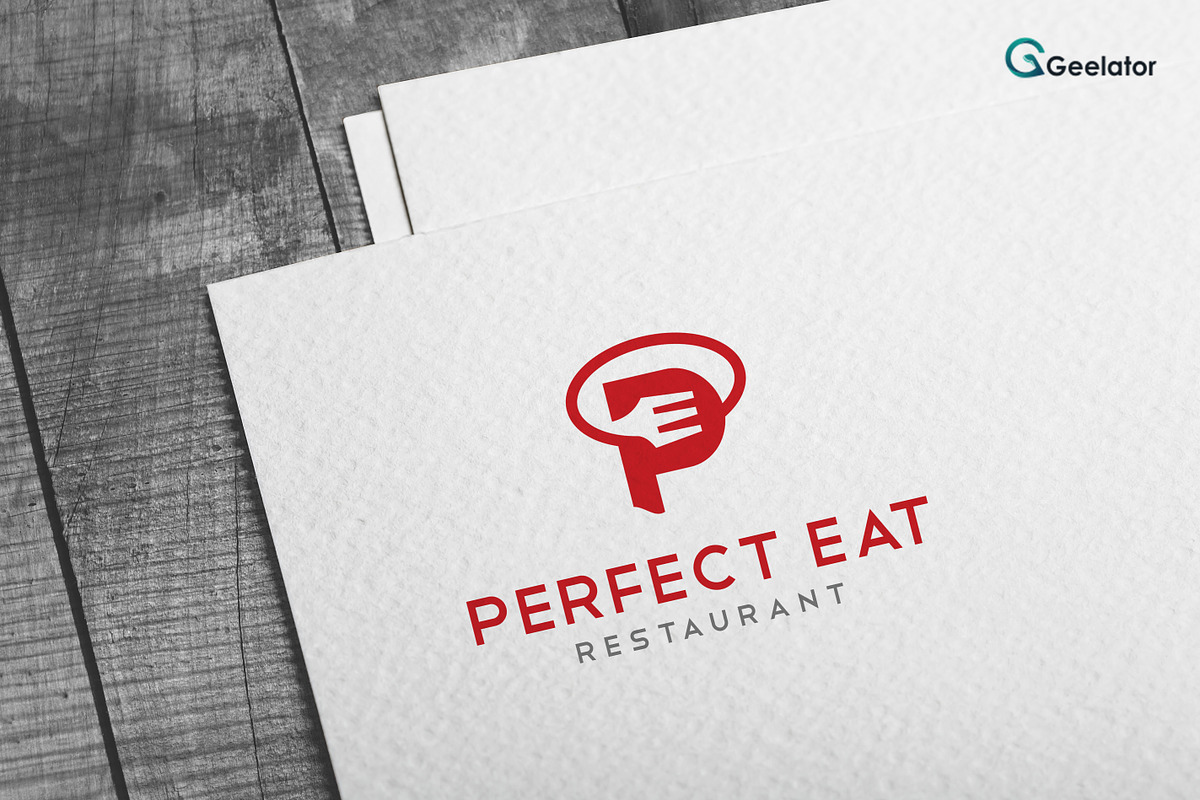 Perfect Eat Logo Template, a Branding & Logo Template by Geelator Studio (Photo 3 of 3)