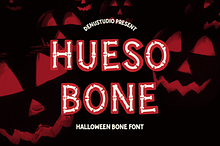 Hueso Bone | Halloween Bone Font