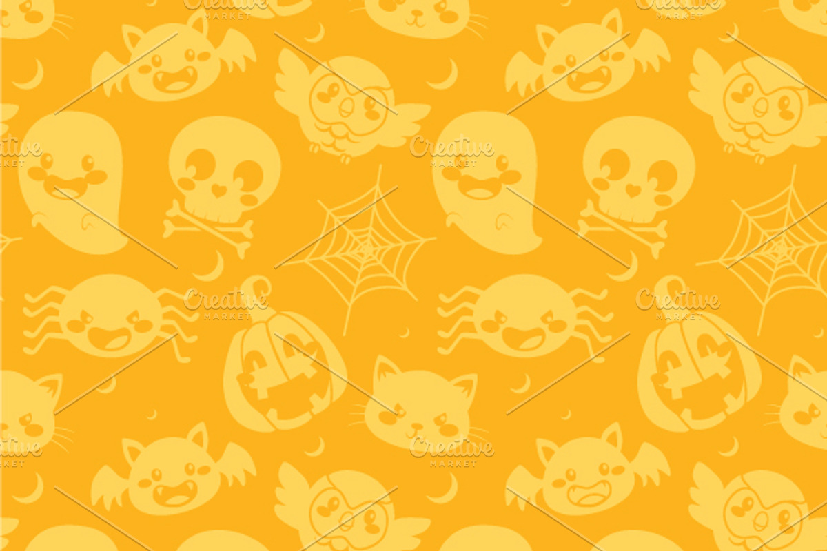 Three Seamless Halloween Patterns preview 4