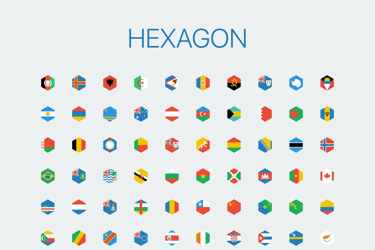 Simplified World Flags, an Icon by Xinh Studio (Photo 5 of 9)