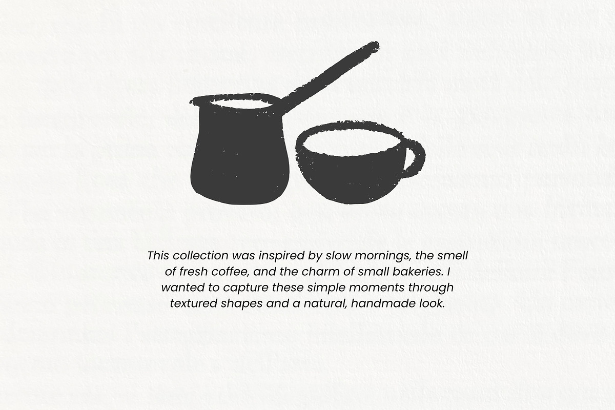 Coffee Break: 70 Coffee & Bakery Set, a Food Illustration by Veyla (Photo 2 of 14)