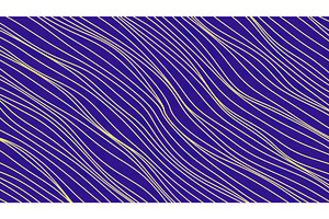 Thin Wavy Lines Move Diagonally