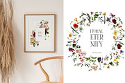 Field Flowers Watercolour Clipart, a Decorative Illustration by whiteheartdesign (Thumbnail 18 of 20)